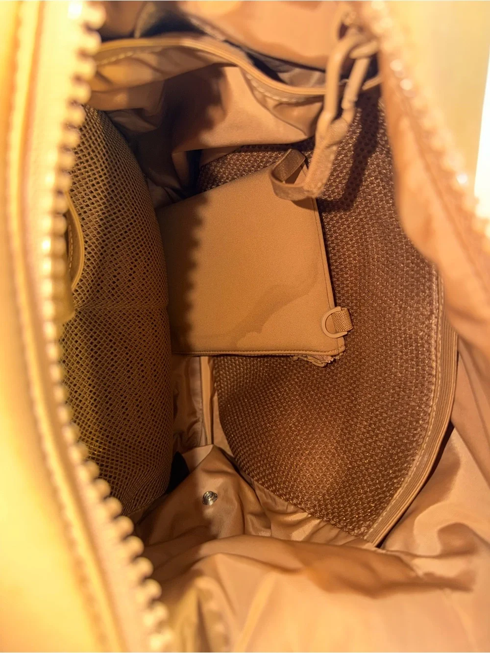 Dagne Dover Diaper Bag Backpack in Camel